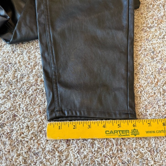 Juicy Couture Rodeo Pants Womens 29 Black Faux Leather High Rise - Picture 11 of 13